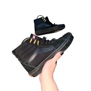 Vans Marvel x SK8-HI Sneakers Black Panther Shoes women’s 8 men’s 6.5